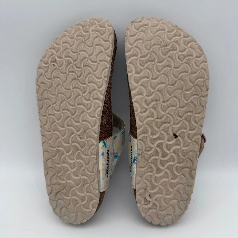 Birkenstock Gizeh Thong Sandals Youth Kids Girls EU 33/US 2 Floral Light Rose
